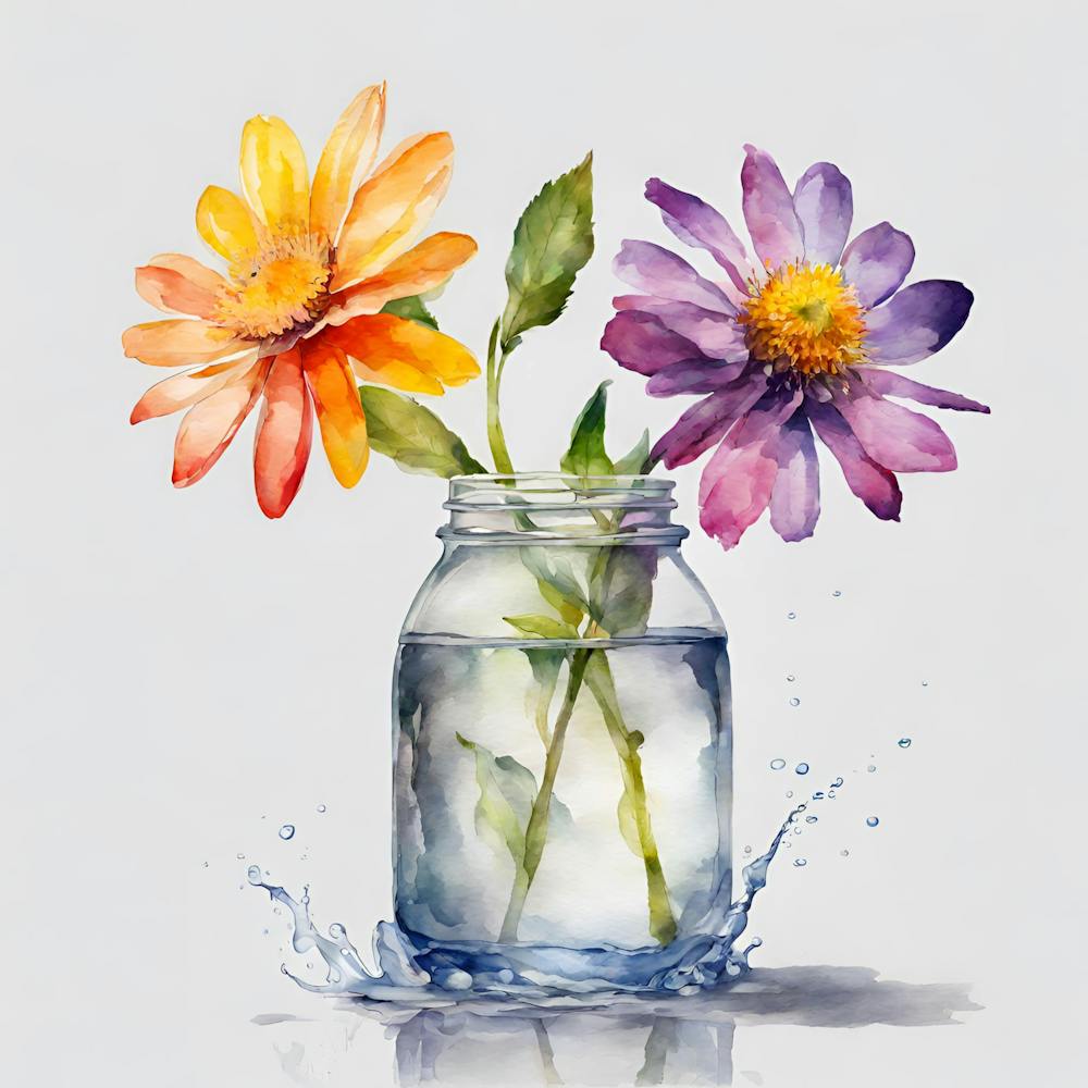 Blumen In Einem Glas 3