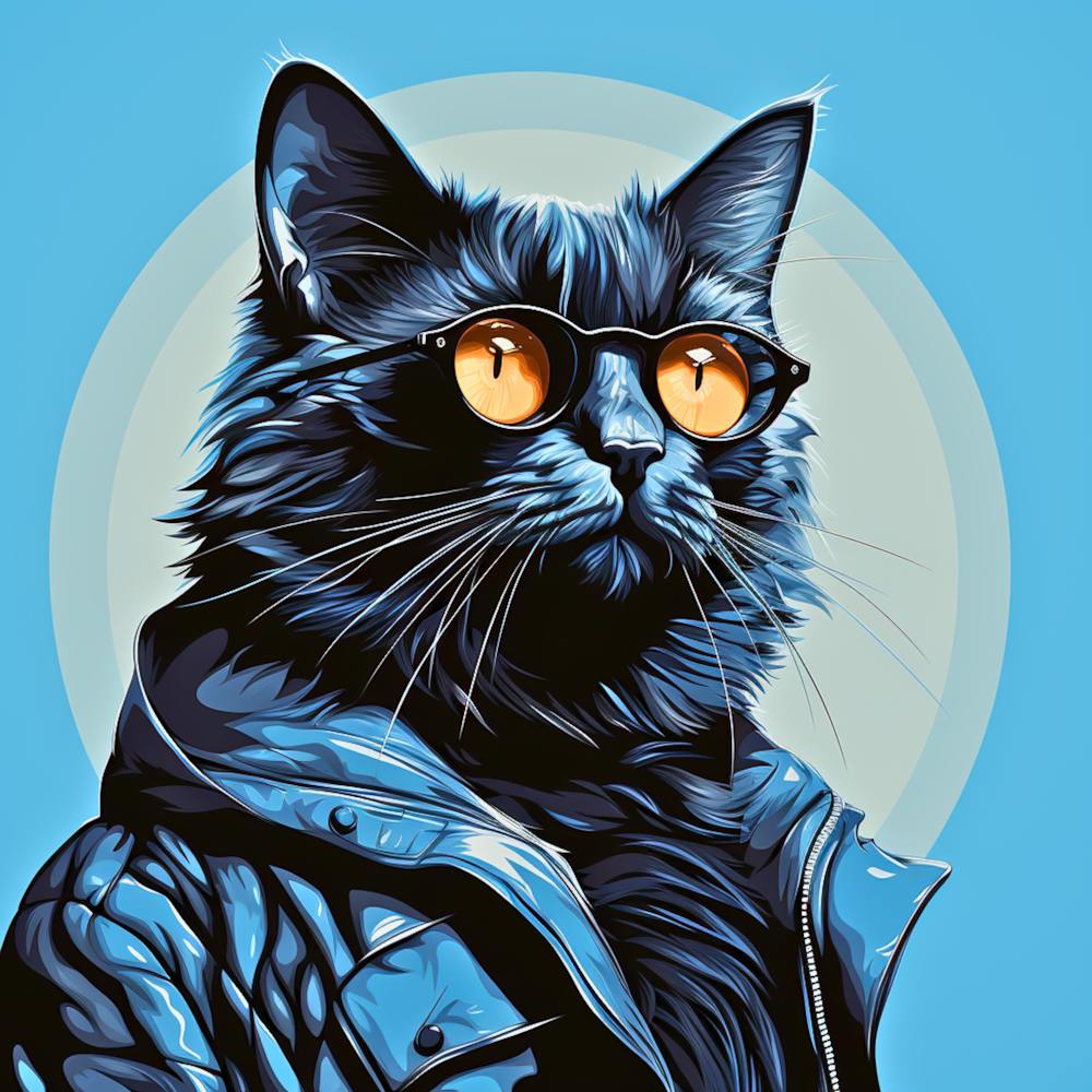 Cat With Glasses