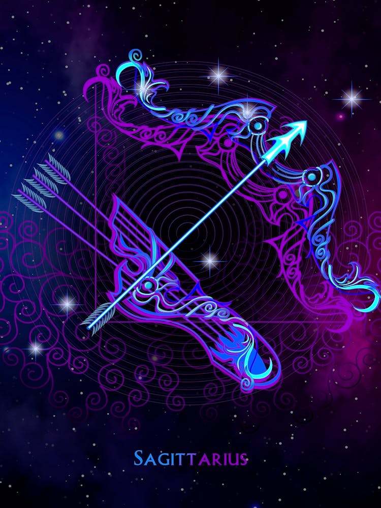 Sagittarius — Zodiac neon signs