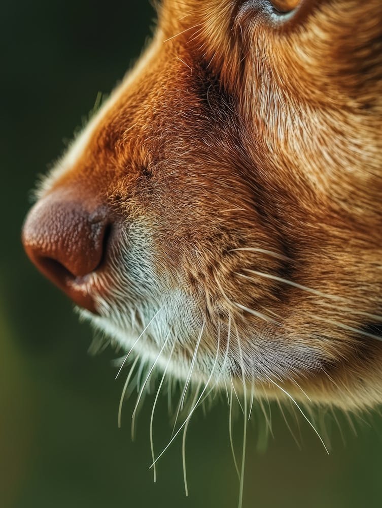 Close Up Of A Dog'S Nose.Generated AI. Wall