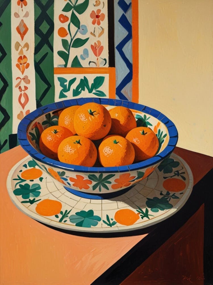 Oranges In A Bowl 3
