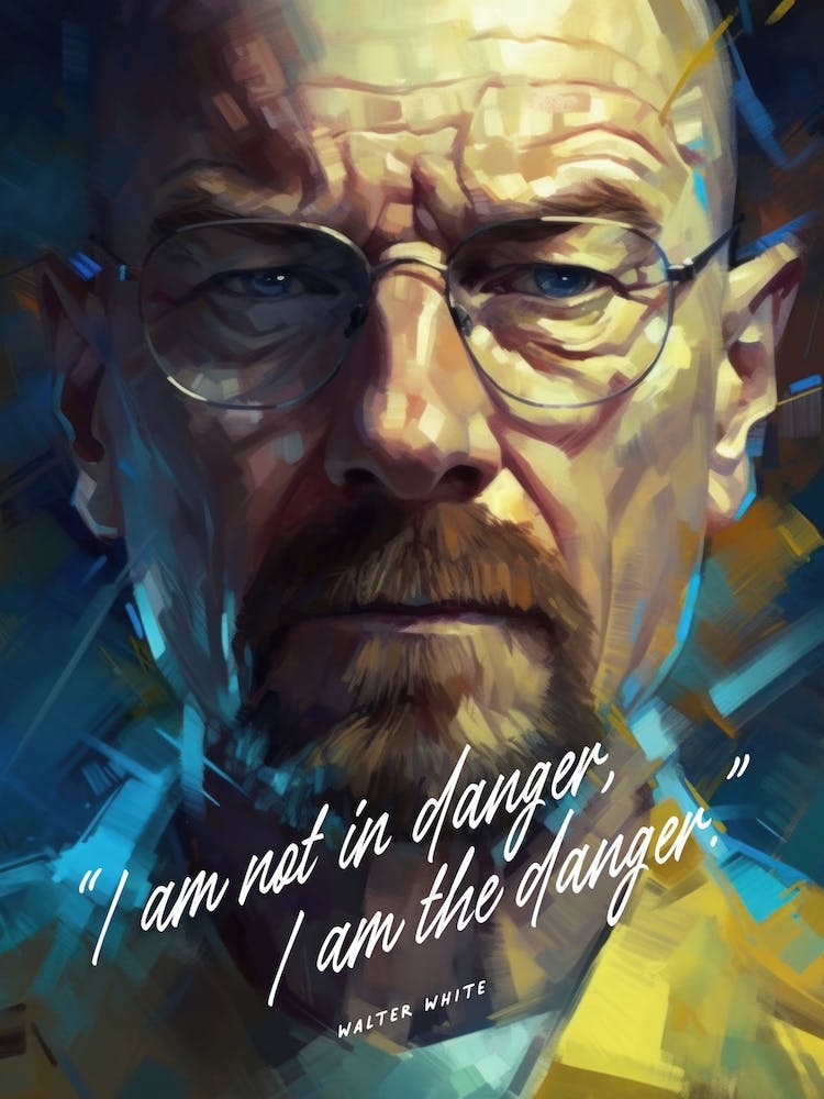 Walter White Breaking Bad Art Quote