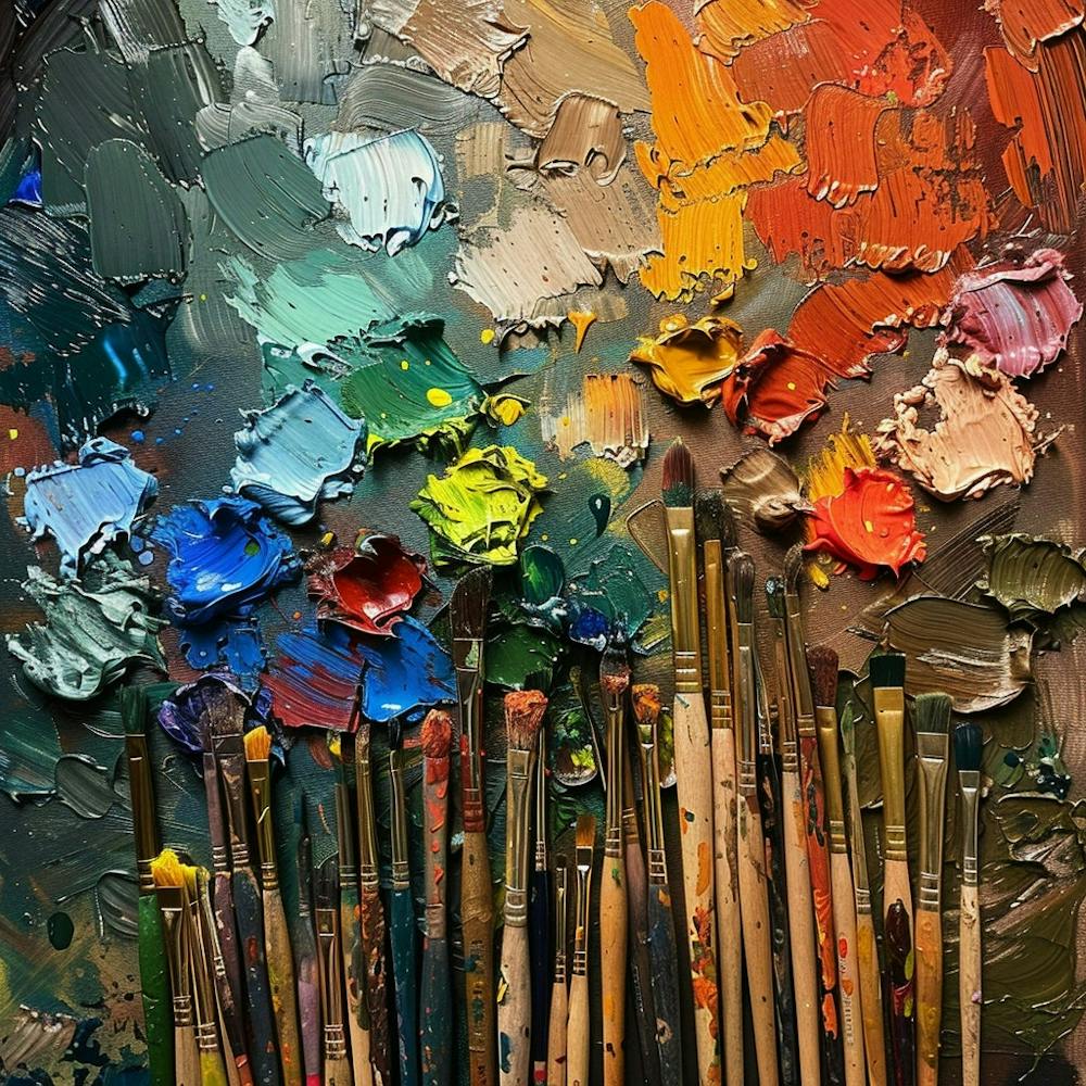 Oil Of Paint Brushes