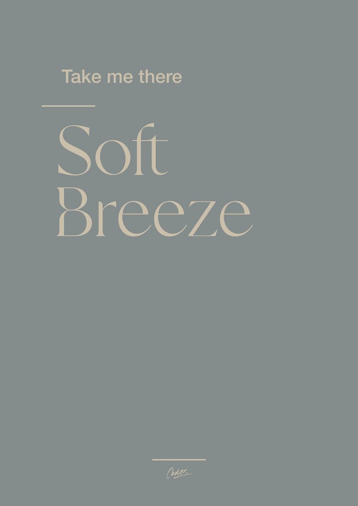 Soft Breeze Typographic 2