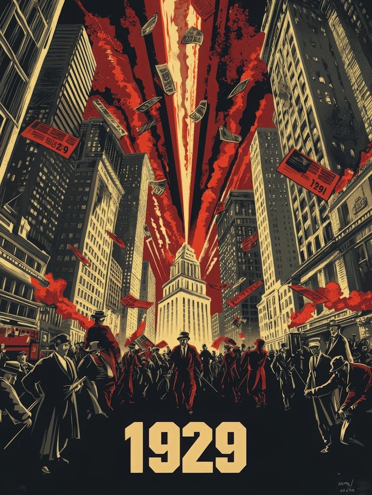 Aihrgdesign A Vintage Financial Poster Depicting The Dramatic 9679494d 2058 4152 916f 5977158da657 3