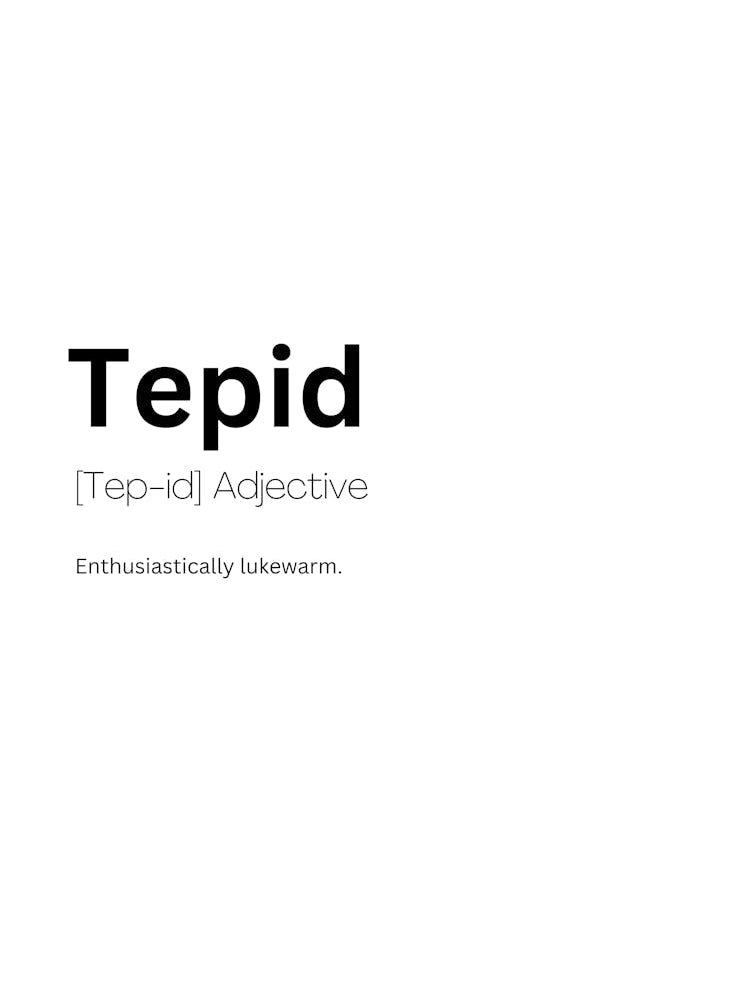 Tepid Definition Meaning