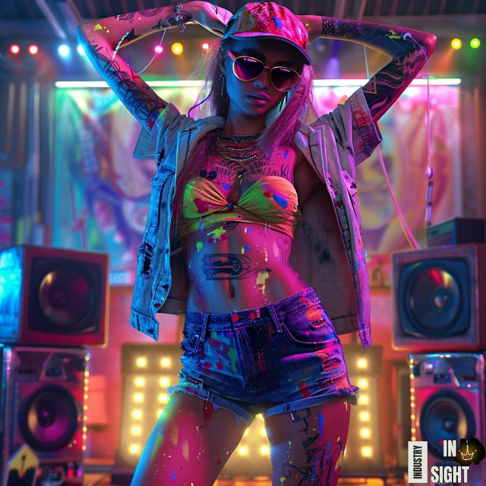 Girl In A Neon Outfit