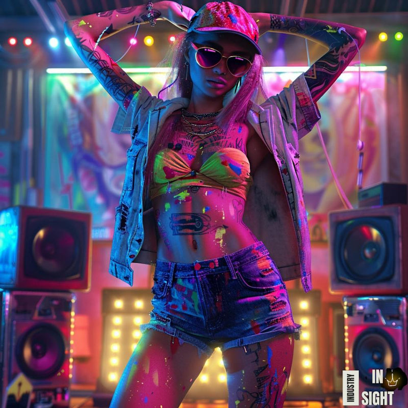 Girl In A Neon Outfit