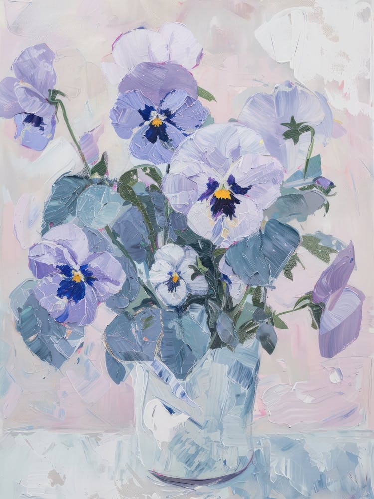 A World Of Flowers Pansies 4 Painting
