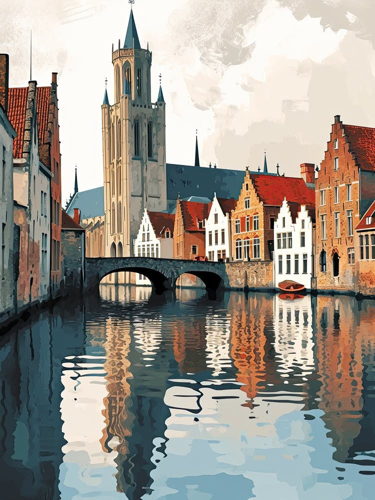 Bruges Oil Painting