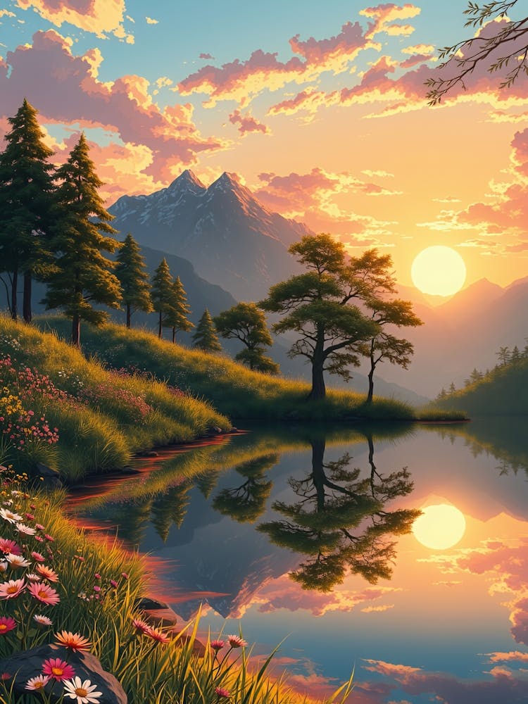 Sunset By The Lake 8