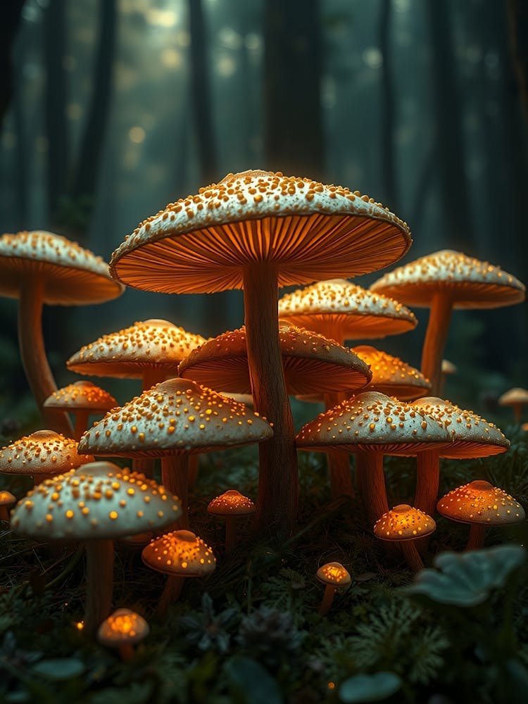 Mushrooms In The Forest 6