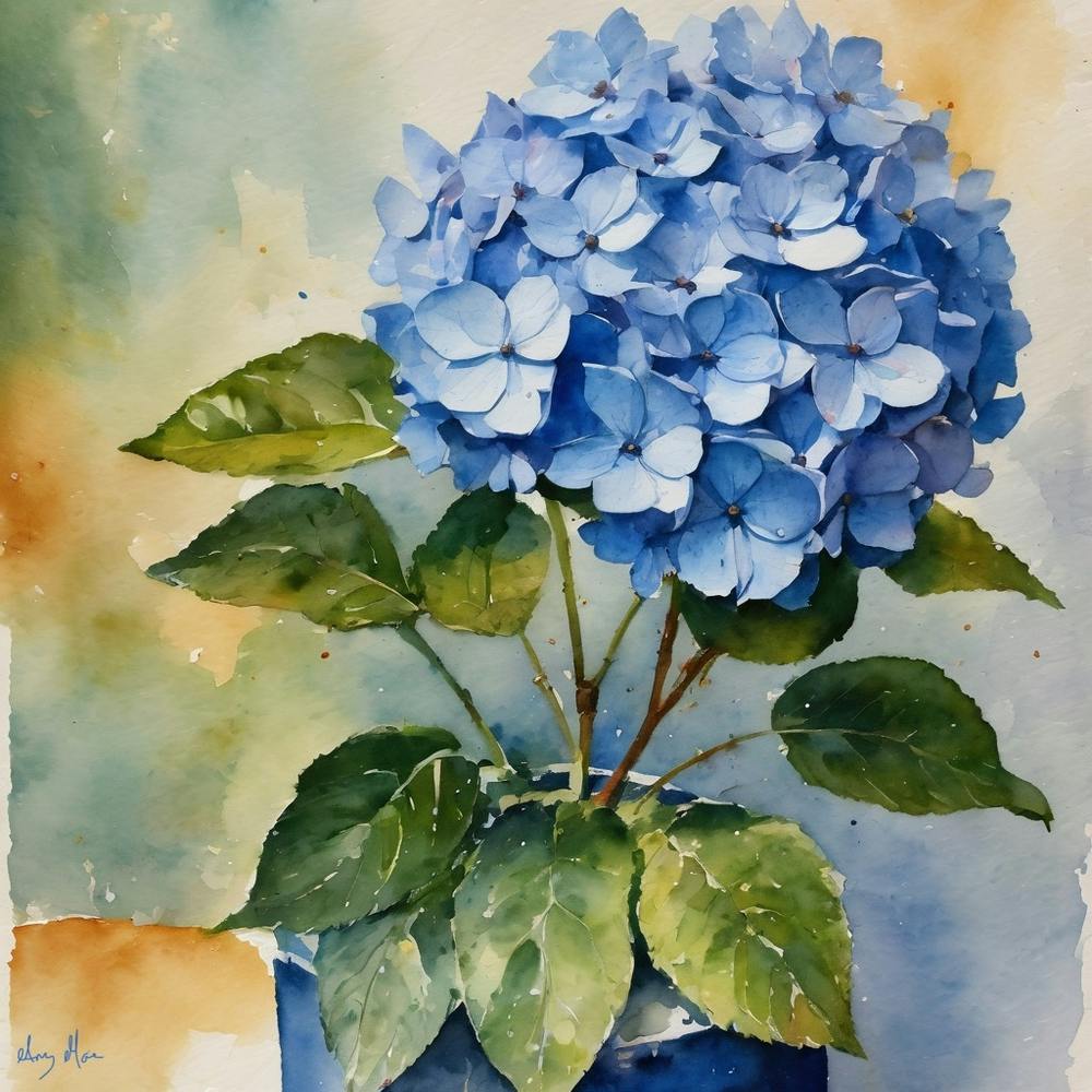 Blue Hydrangea