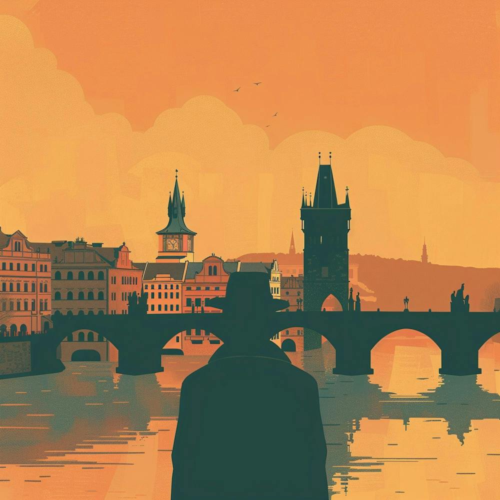 A Prague With Charles Bridge Lofi Illustration 1720467760 3