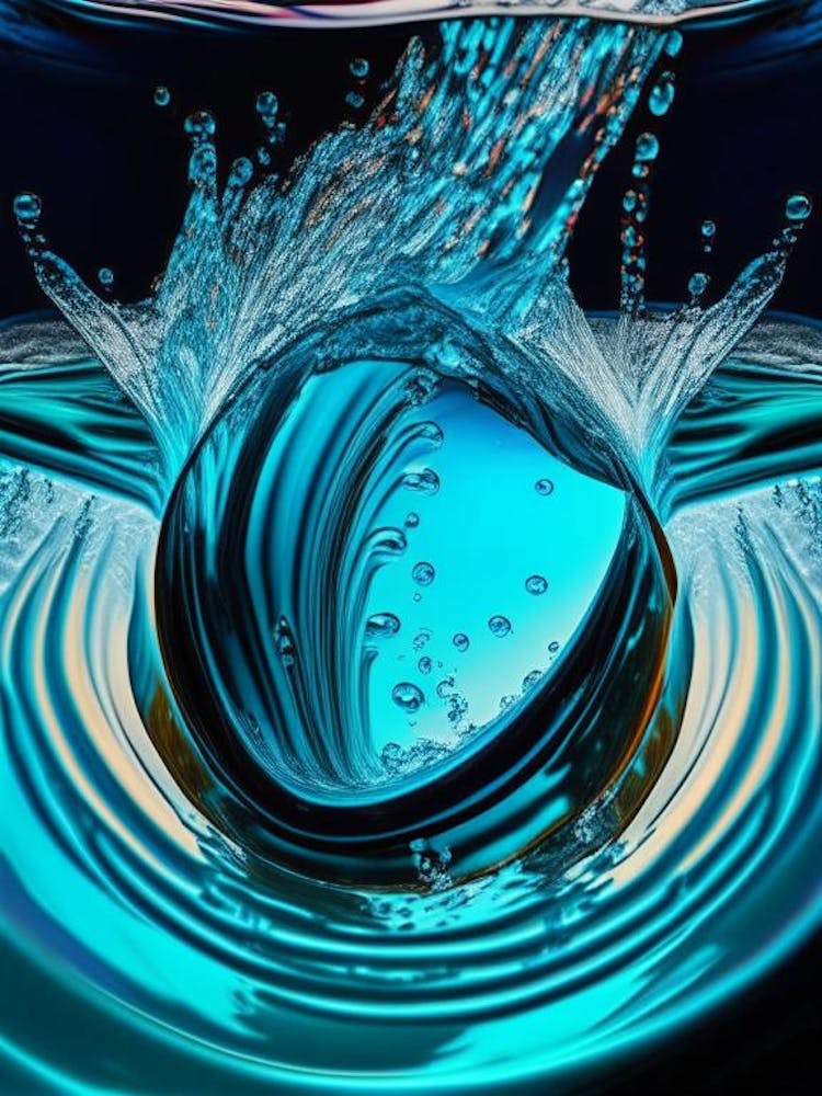 Water As A Symbol Of Life & Purification Waterscape Pop Art Photography 2