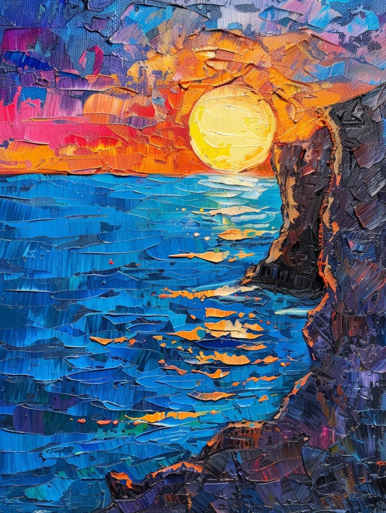 Sunset On The Cliff 1