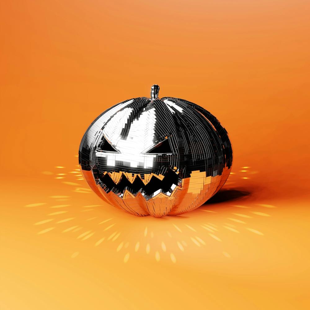 Disco Pumpkin Square