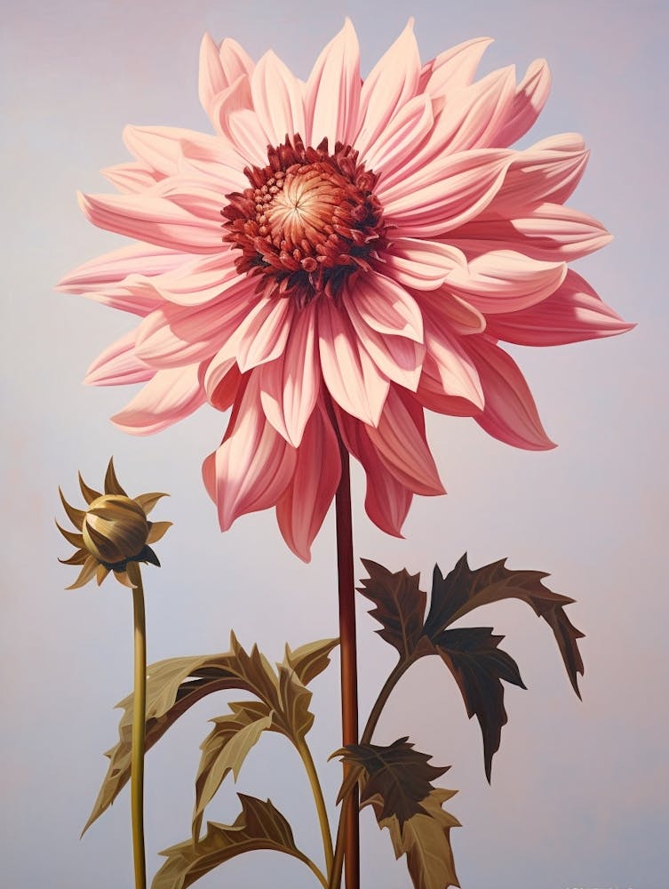 Florale Illustration Dahlie 3