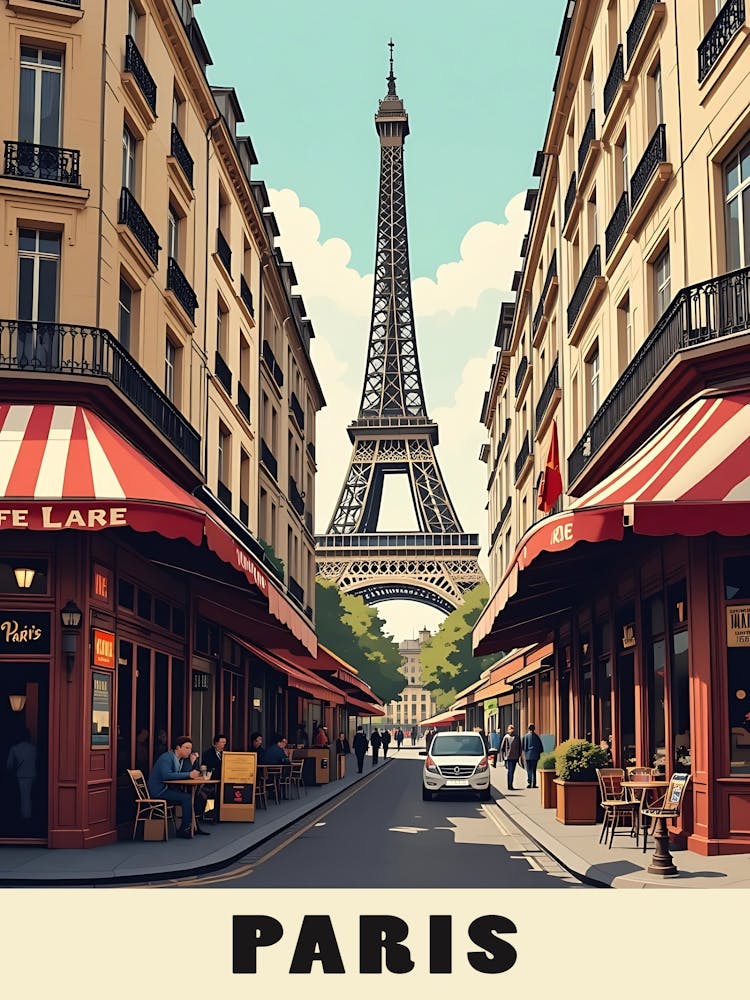 Paris Vintage Reiseplakat 20
