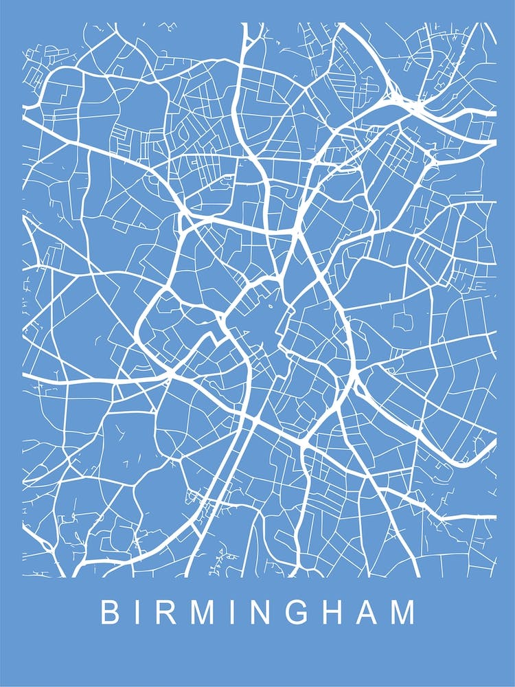 Birmingham Map Blueprint