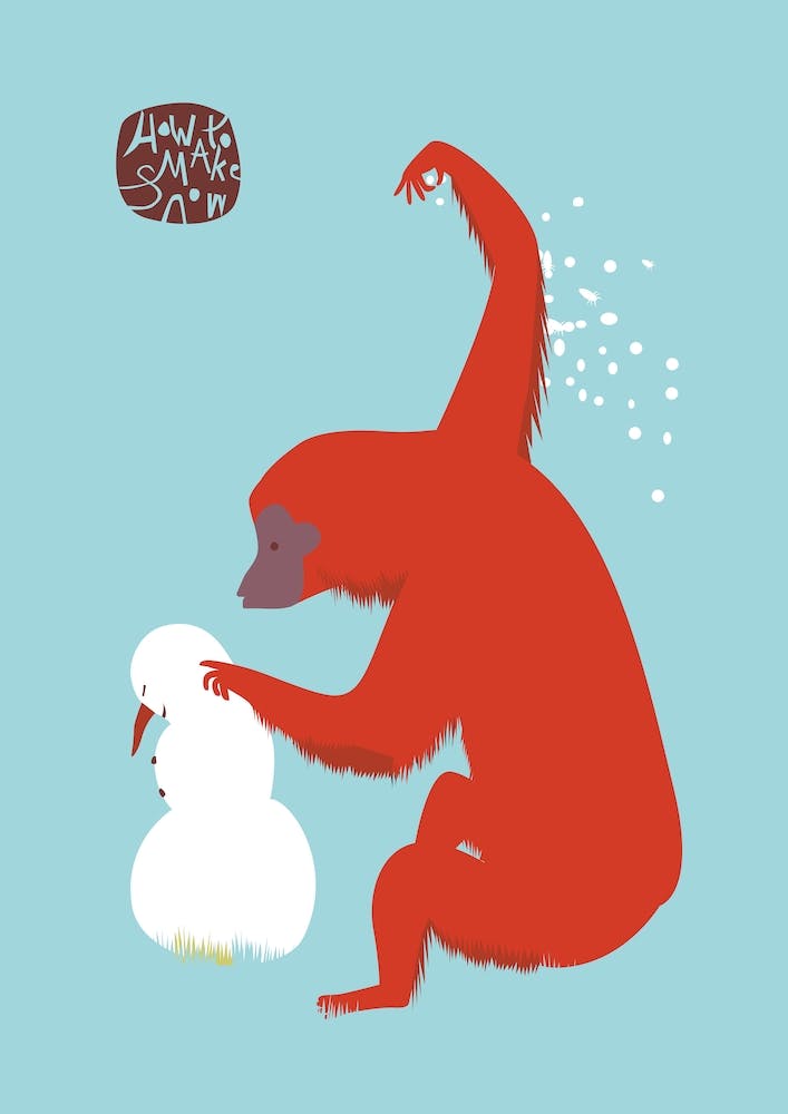How To Make Snow   Monkey And Snowman