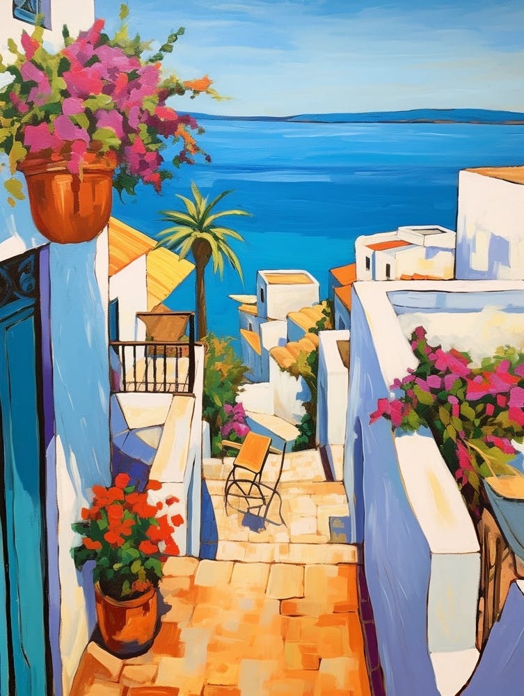 Hammamet Tunisia 2 Fauvist Painting