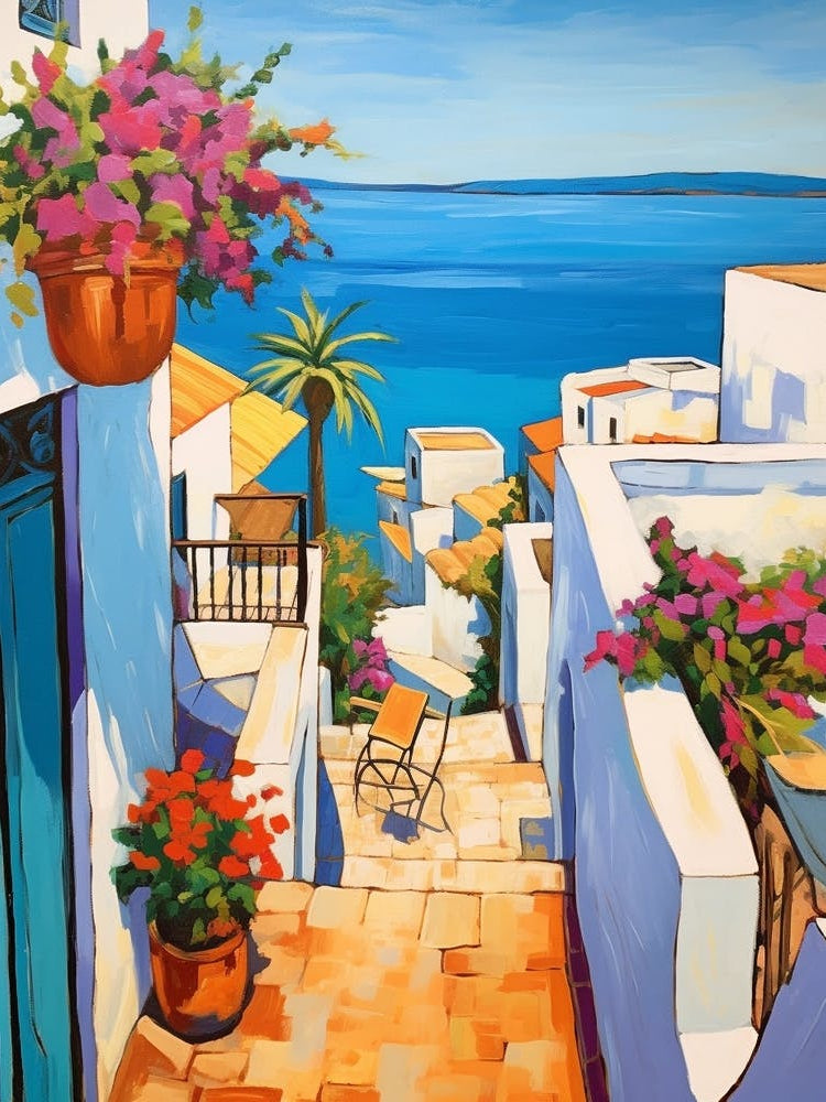 Hammamet Tunisia 2 Fauvist Painting