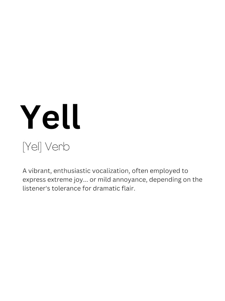 Yell Definition Meaning 1