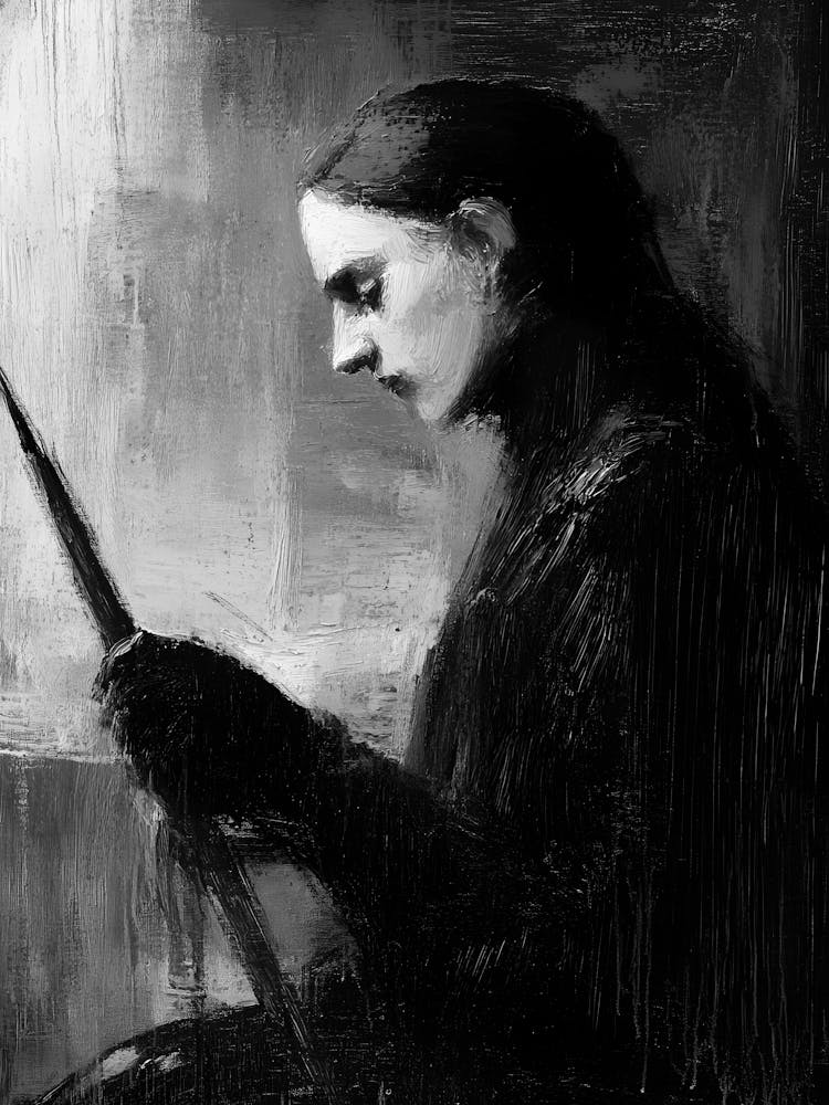 Black And White Painting 82