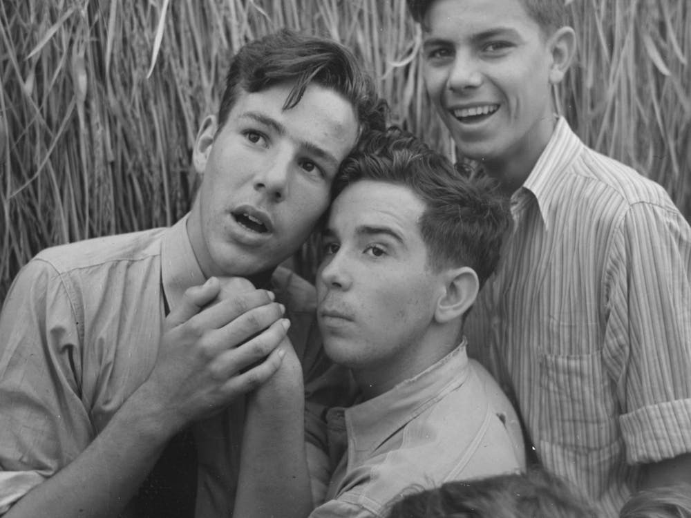 Boys At National Rice Festival, Crowley, Louisiana By Russell Lee