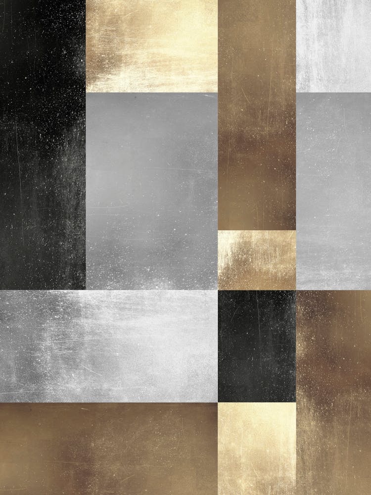 Metal and gold geometry 30