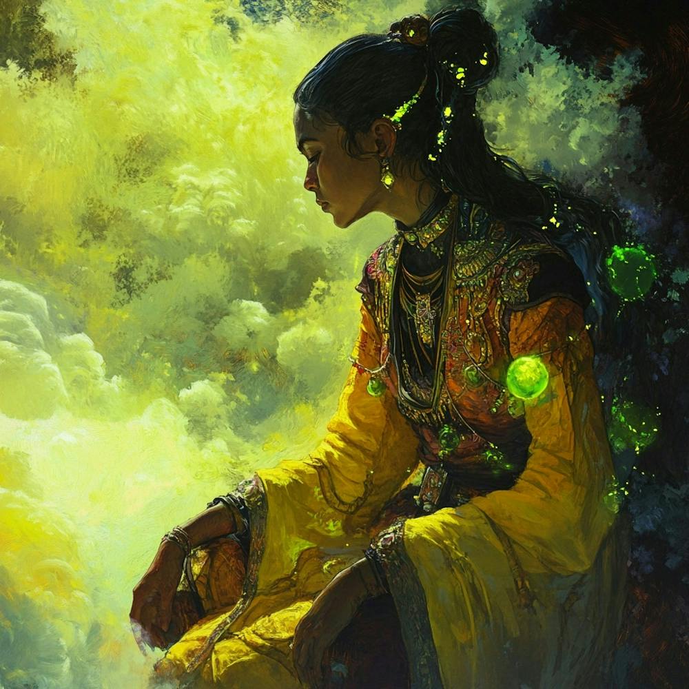 Lady In Yellow