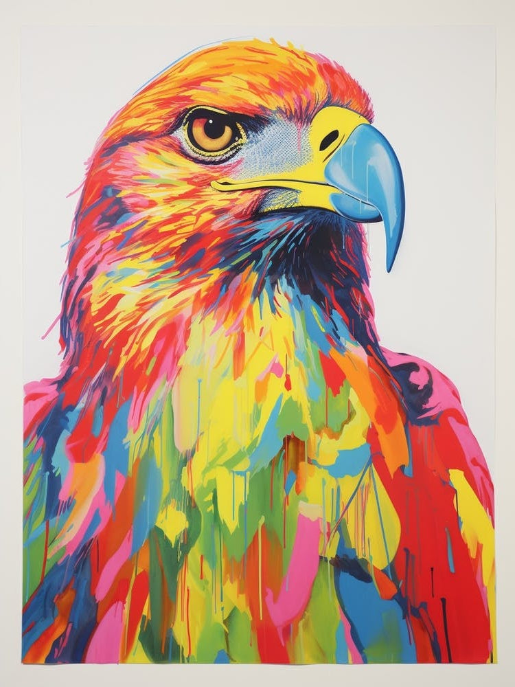 Colourful Bird Painting Hawk 1