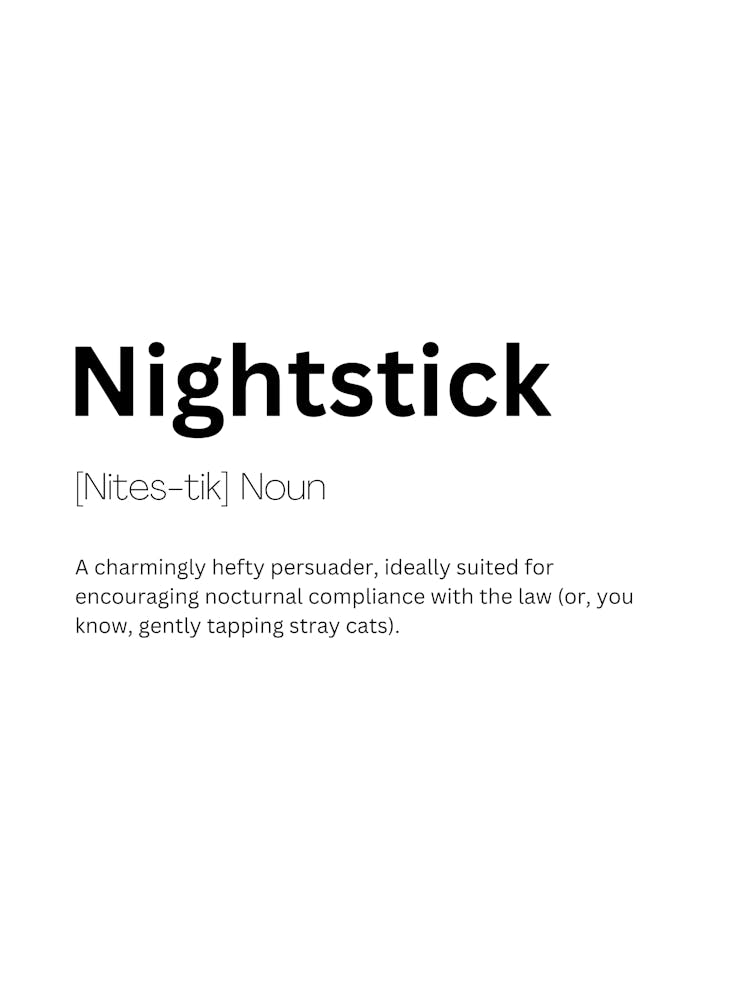 Nightstick Definition Meaning