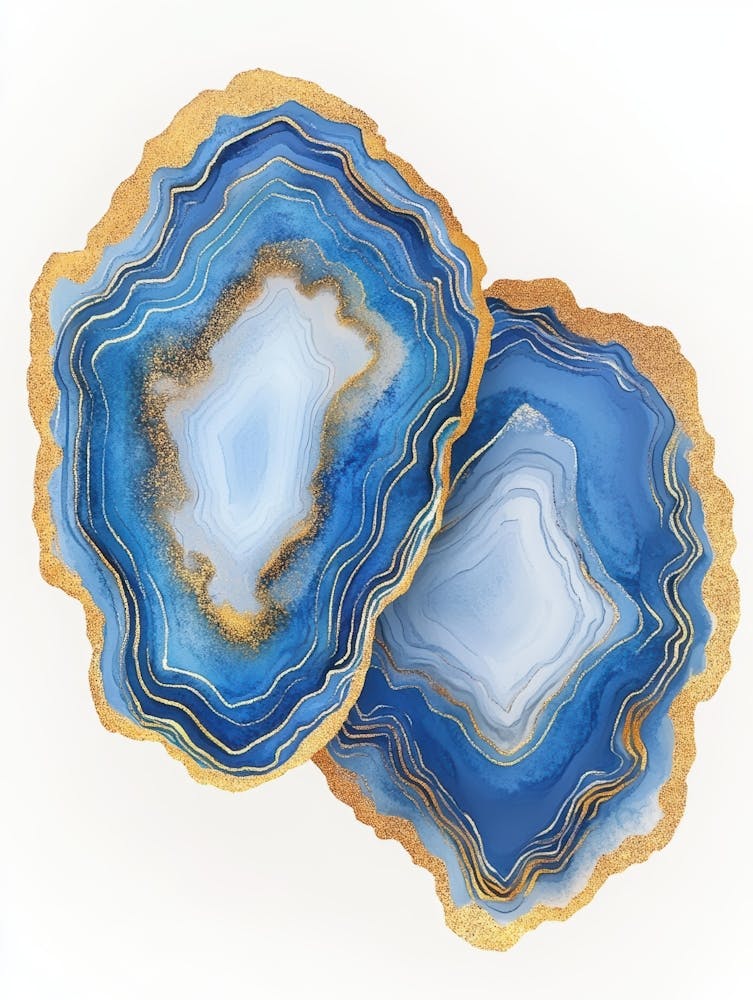 Blue Agate Coasters