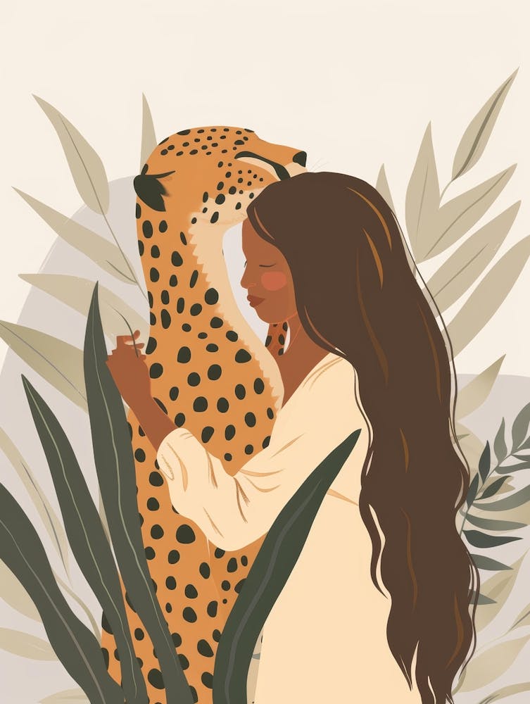 Cheetah And Woman 2