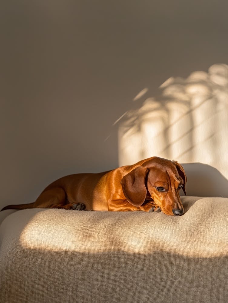 Dachshund.Generated AI. Wall 5