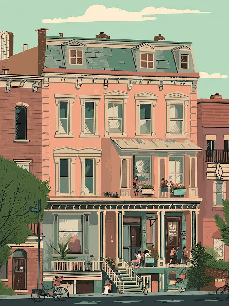 Philadelphia United States Travel Illustration 4