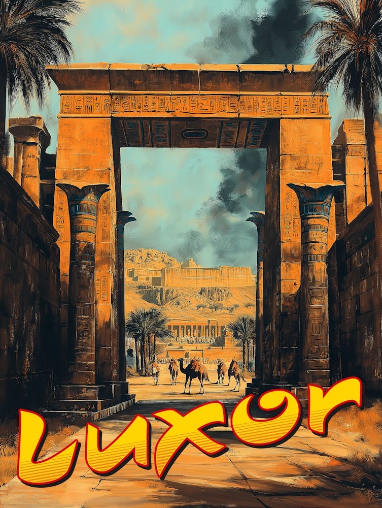 Vintage Luxor - Timeless Egyptian Elegance Poster