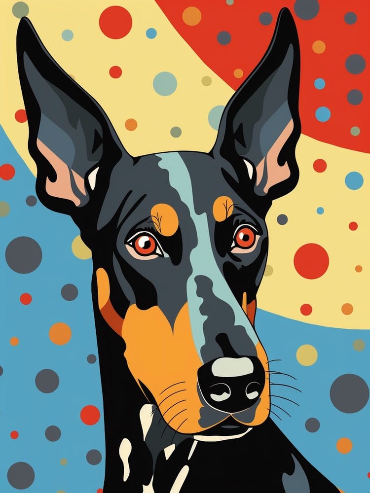 Pop Art Dobermann 1