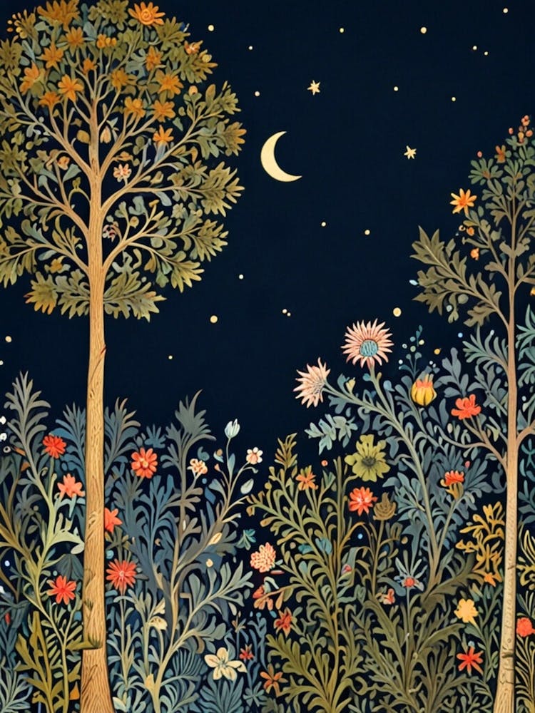 William Morris Night In The Garden 9