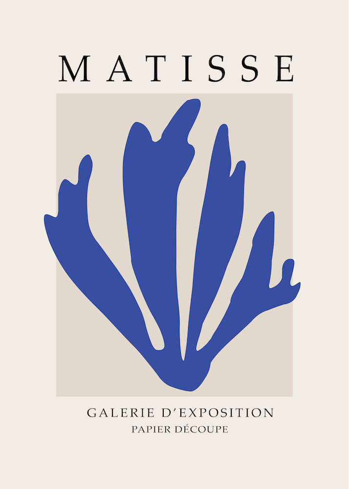 Matisse Galerie D'exposition Papier Decoupe Minimalist artwork