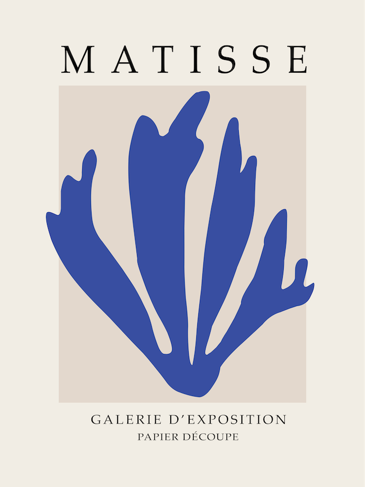 Matisse Galerie D'exposition Papier Decoupe Minimalist artwork
