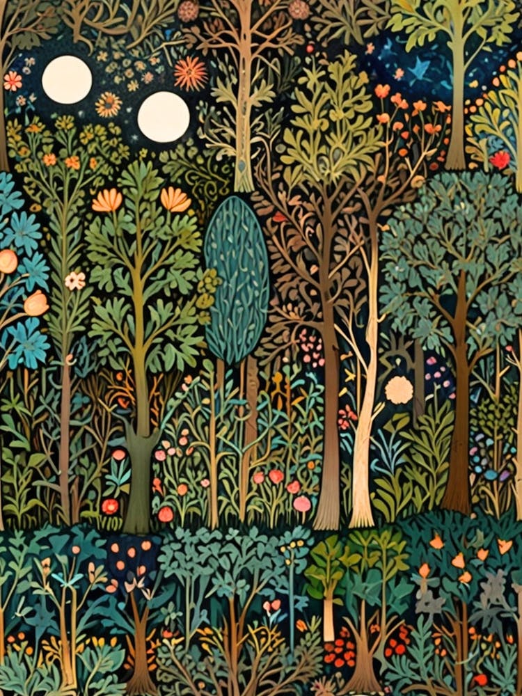William Morris Nacht im Wald 59