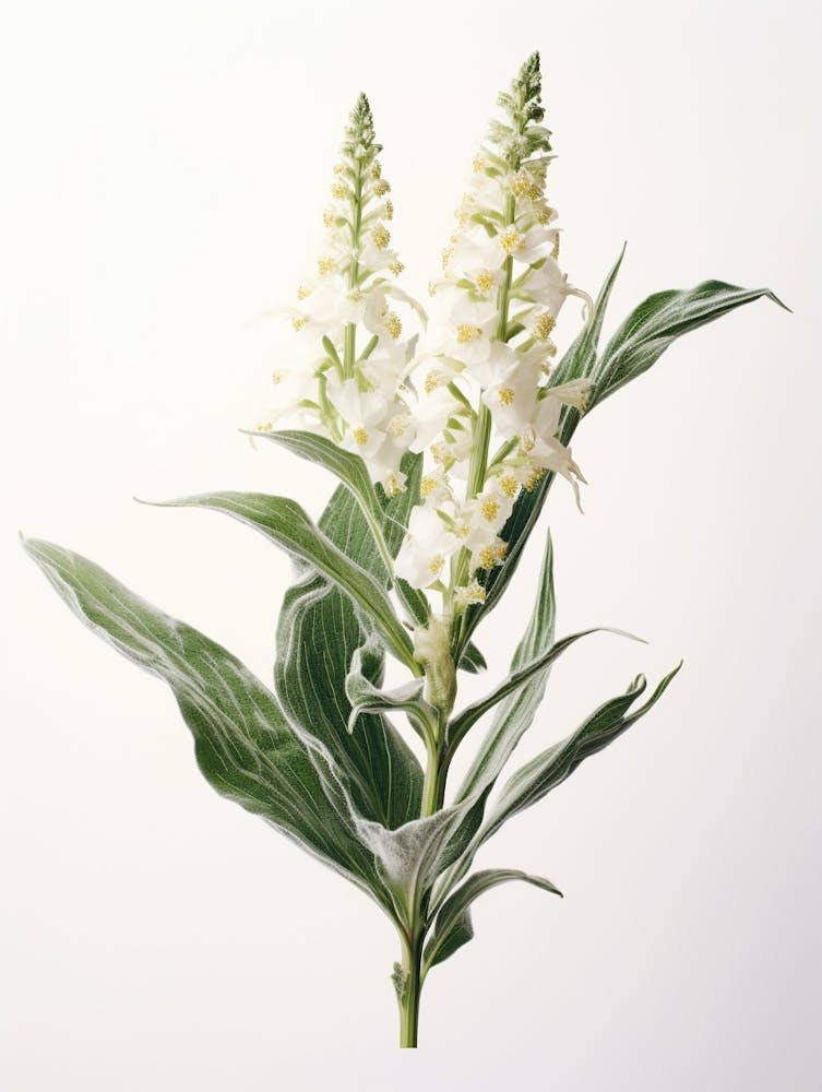 Pressed Wildflower Botanical Art Downy Rattlesnake Plantain