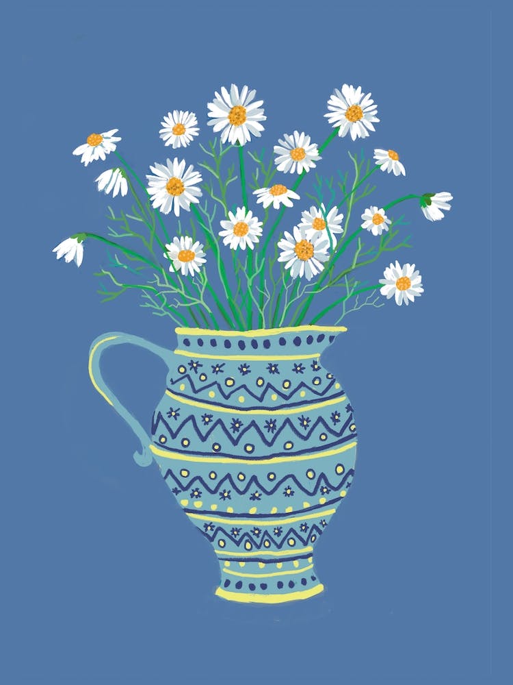 Daisies In A Pitcher