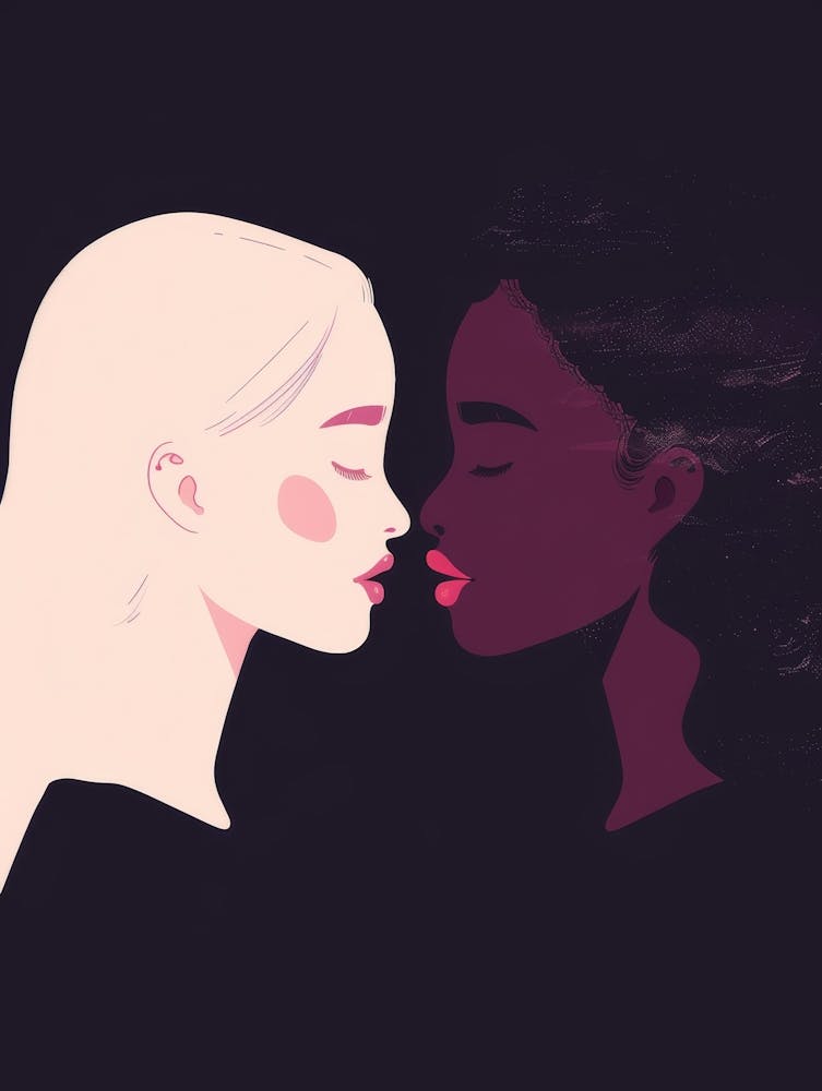 Two Women Kissing 15