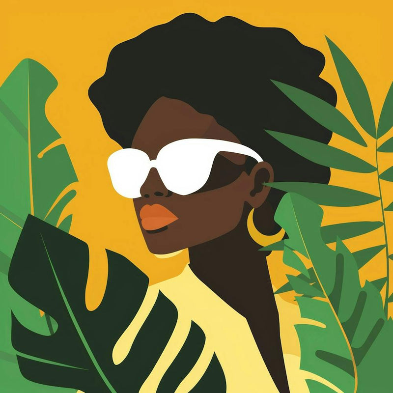 Afro-American Woman In Sunglasses 3