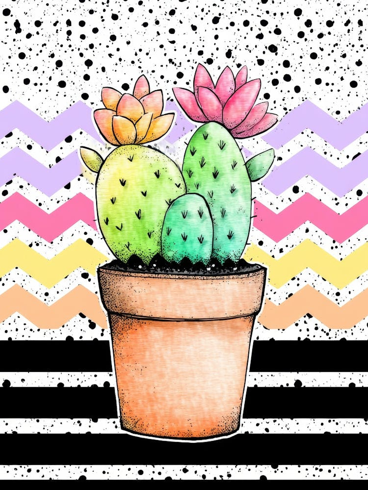 Watercolor Cactus 2