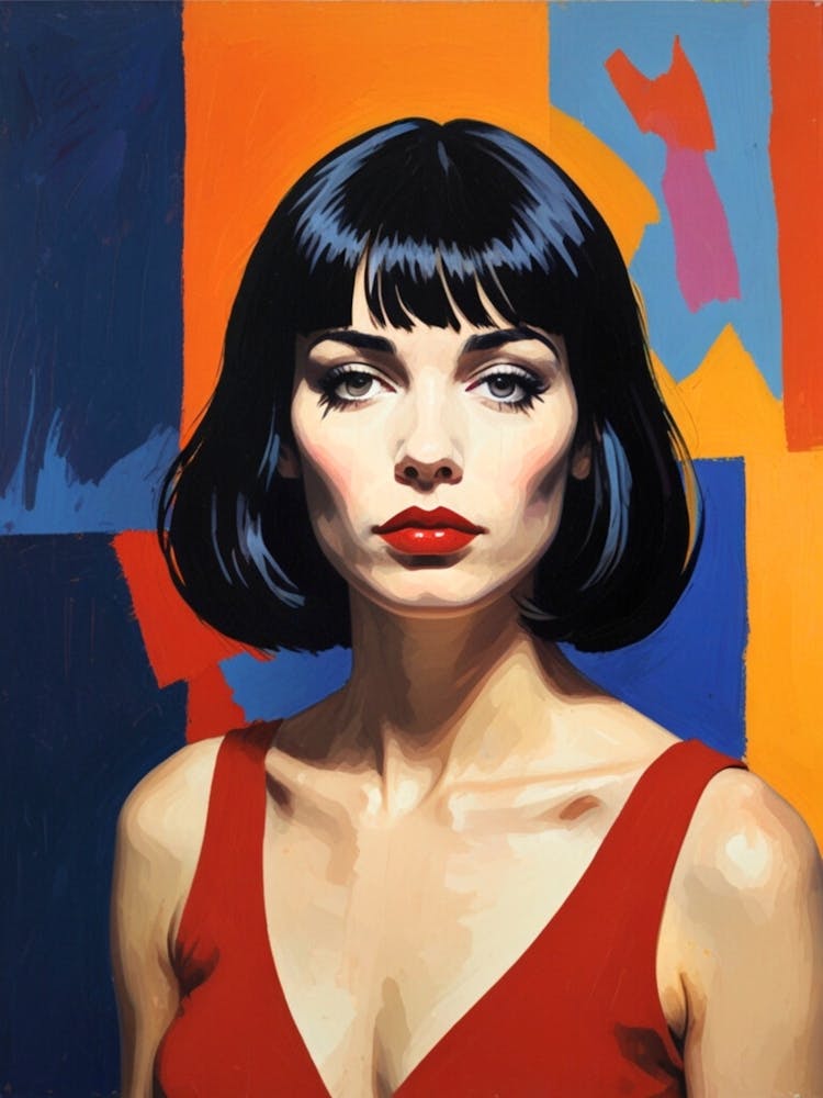 Woman In Red Dress